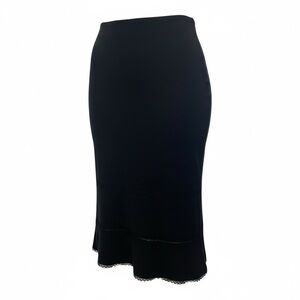 J. Jill Black Skirt with Lace Trim